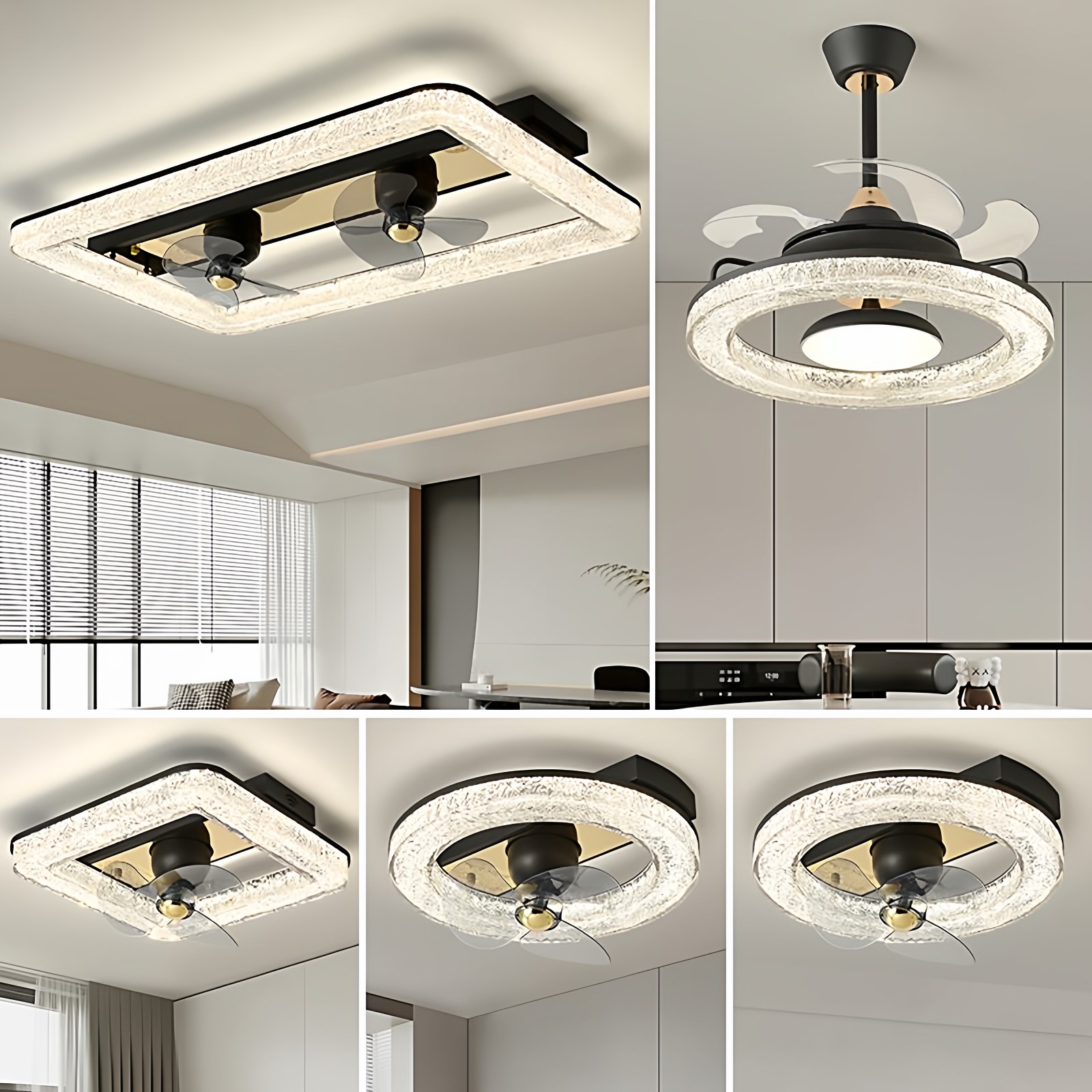 风扇灯2026新款客厅主灯家用一体吊灯现代简约意式创意大气吊扇灯