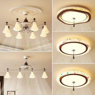 2026新款 宋氏美学客厅吊扇灯卧室无叶风扇灯复古一体禅意餐厅吊灯