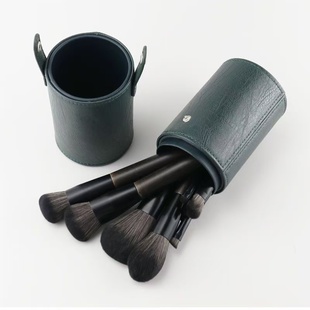 便携化妆刷桶收纳筒刷桶带盖ins风刷子桶防尘笔筒眼线笔桶收纳盒