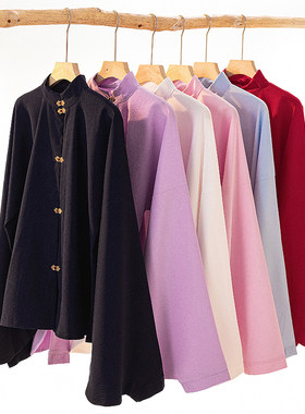 明制琵琶袖汉服对襟立领上衣日常