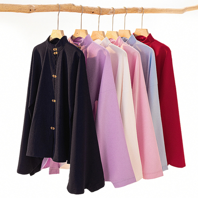 明制琵琶袖汉服对襟立领上衣日常