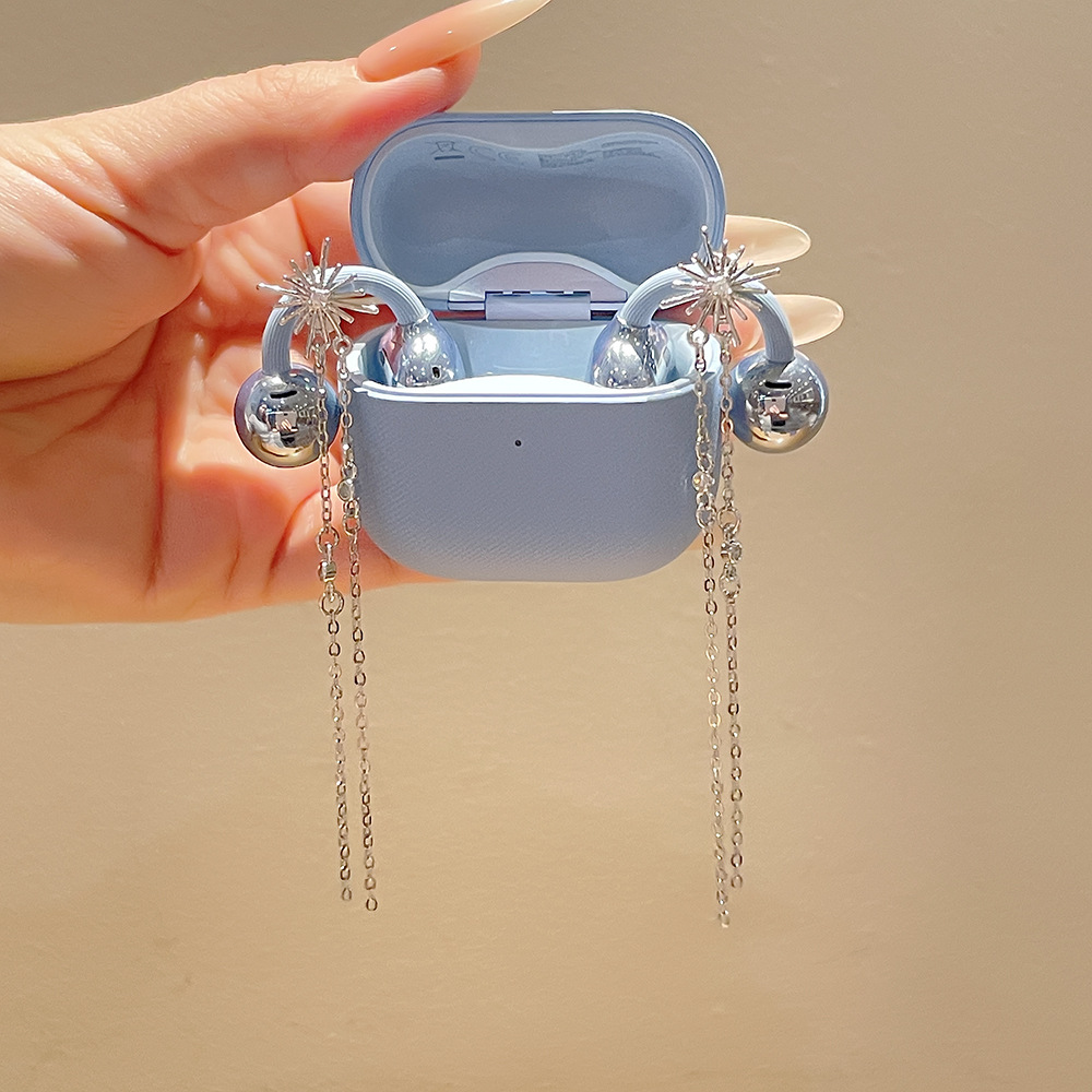 适用于freeclip2耳机钻扣星绽流苏耳夹扣巴黎时尚周同款耳饰配饰