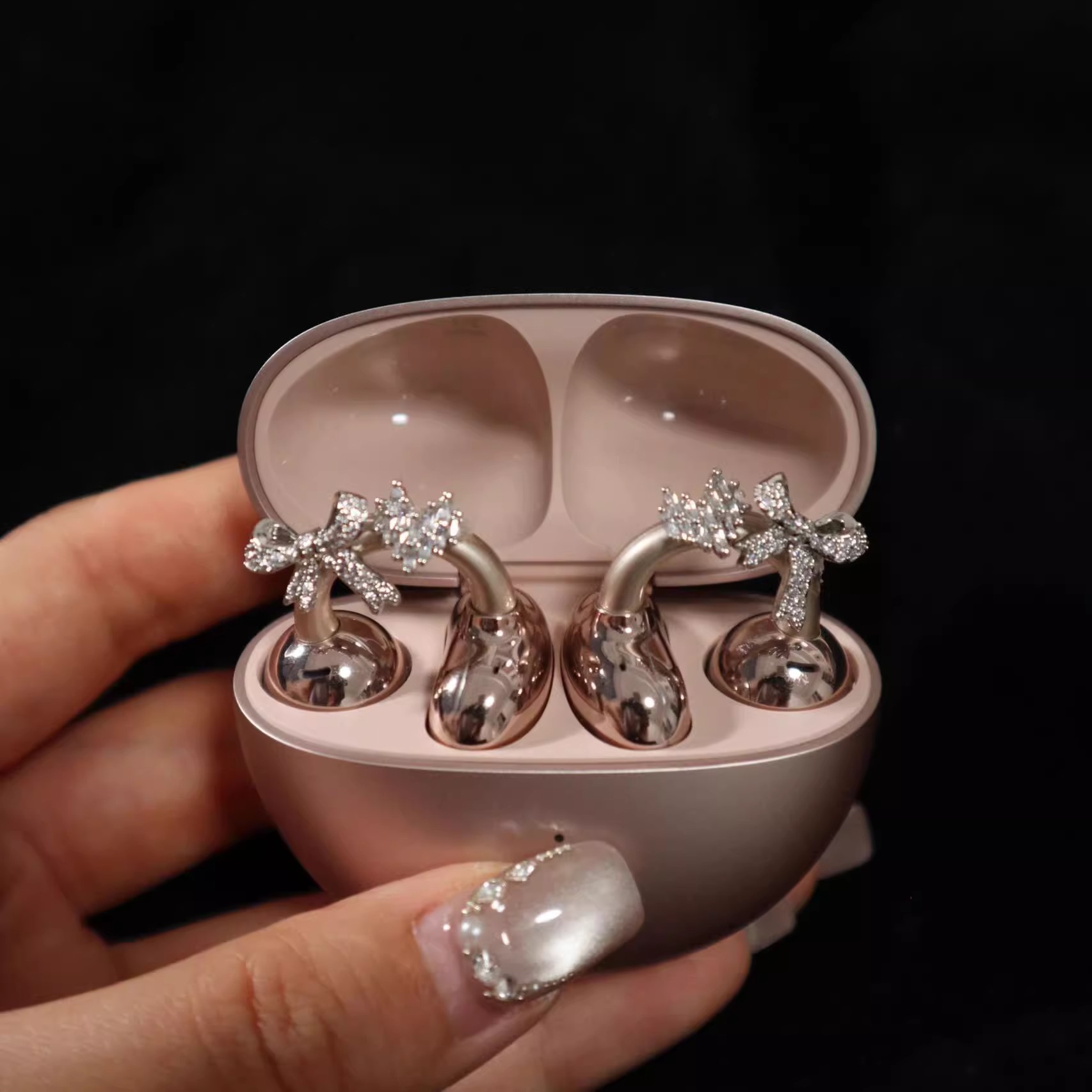 适用freeclip2配饰蝴蝶结爱心耳机夹高级感耳机夹freeclip配件