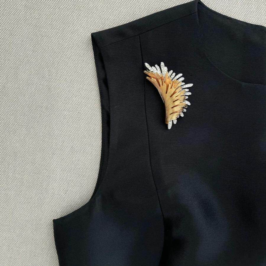 新中式精致优雅的vintage胸针女小众设计高级感饰品复古风首饰