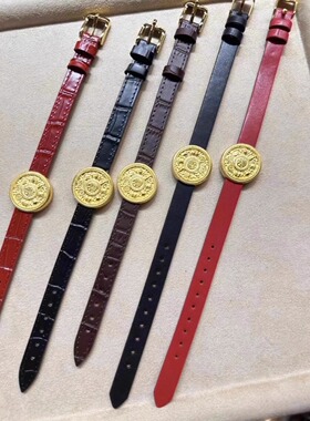 高级感金色八宝罗盘手表时尚