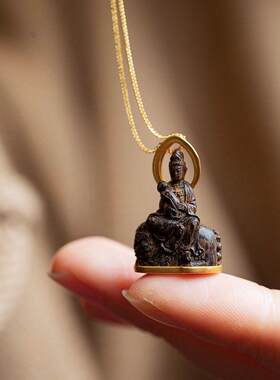 迷你复古八大守护神文殊随身佛护身符护你一生好远连连中国风饰品