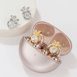 星辰花开闪钻镶嵌夹扣适用华为freeclip耳机钻扣小众时尚配饰男女