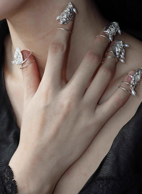 新中式非遗落雨霜花流苏珍珠护甲指套复古风国风指甲套古装配饰女