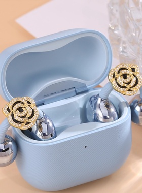 适用freeclie2耳机夹扣山茶花钻扣freeclie通用时尚耳夹装饰扣女