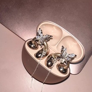 适用于freeclip2耳机配饰方钻流苏蝴蝶freeclip耳机配饰耳夹钻扣