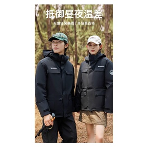1404-2-D817—P308高品质印花90绒 羽绒服潮流时尚简约休闲百搭1图片