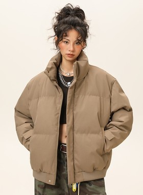 1404-2-999985-p75--2025休闲宽松青少年百搭防风防水棉衣外套