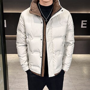 1404-2-GS7177—P149高品质印花50绒 棉衣潮流时尚简约休闲百搭1图片