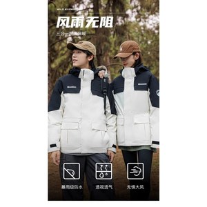1404-2-D817—P308高品质印花90绒 羽绒服潮流时尚简约休闲百搭1图片
