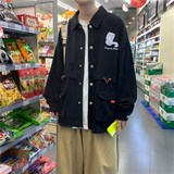 1404-3-S607-P70港风夹克牛仔外套高品质做工精细，男装工装外套，星座1404-3