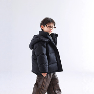 儿童羽绒服冬季户外韩版保暖男童滑雪服2025新款连帽加厚冬装童装