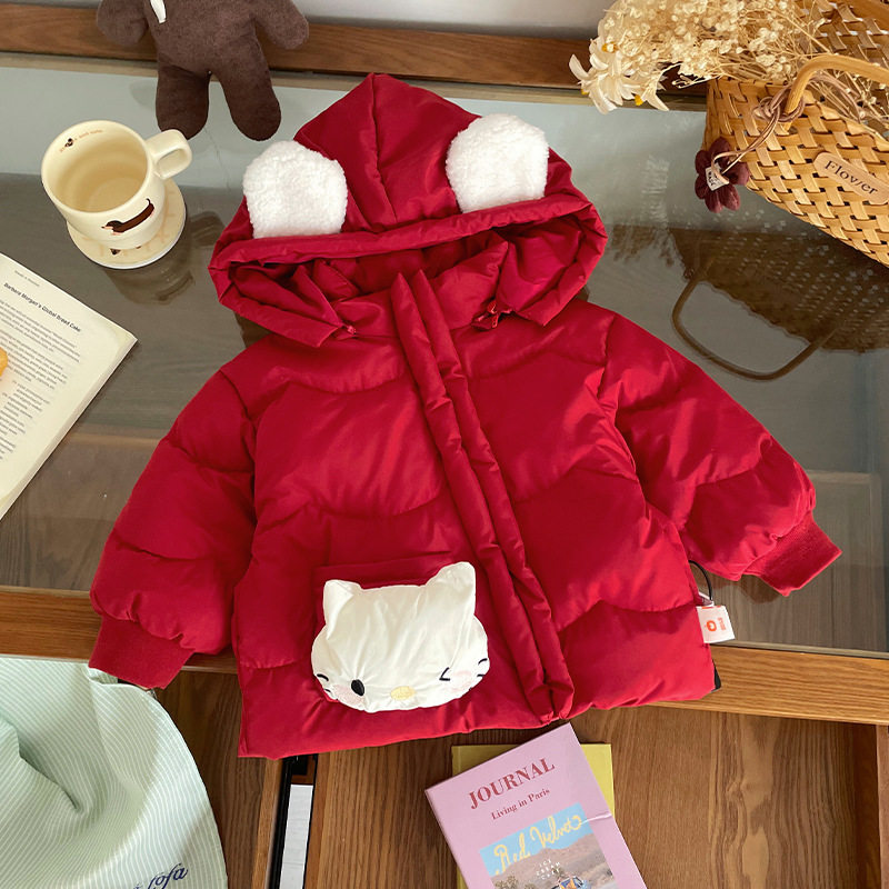 【现货】DW259886儿童羽绒服2025冬季新国标90白鸭绒女童羽绒服