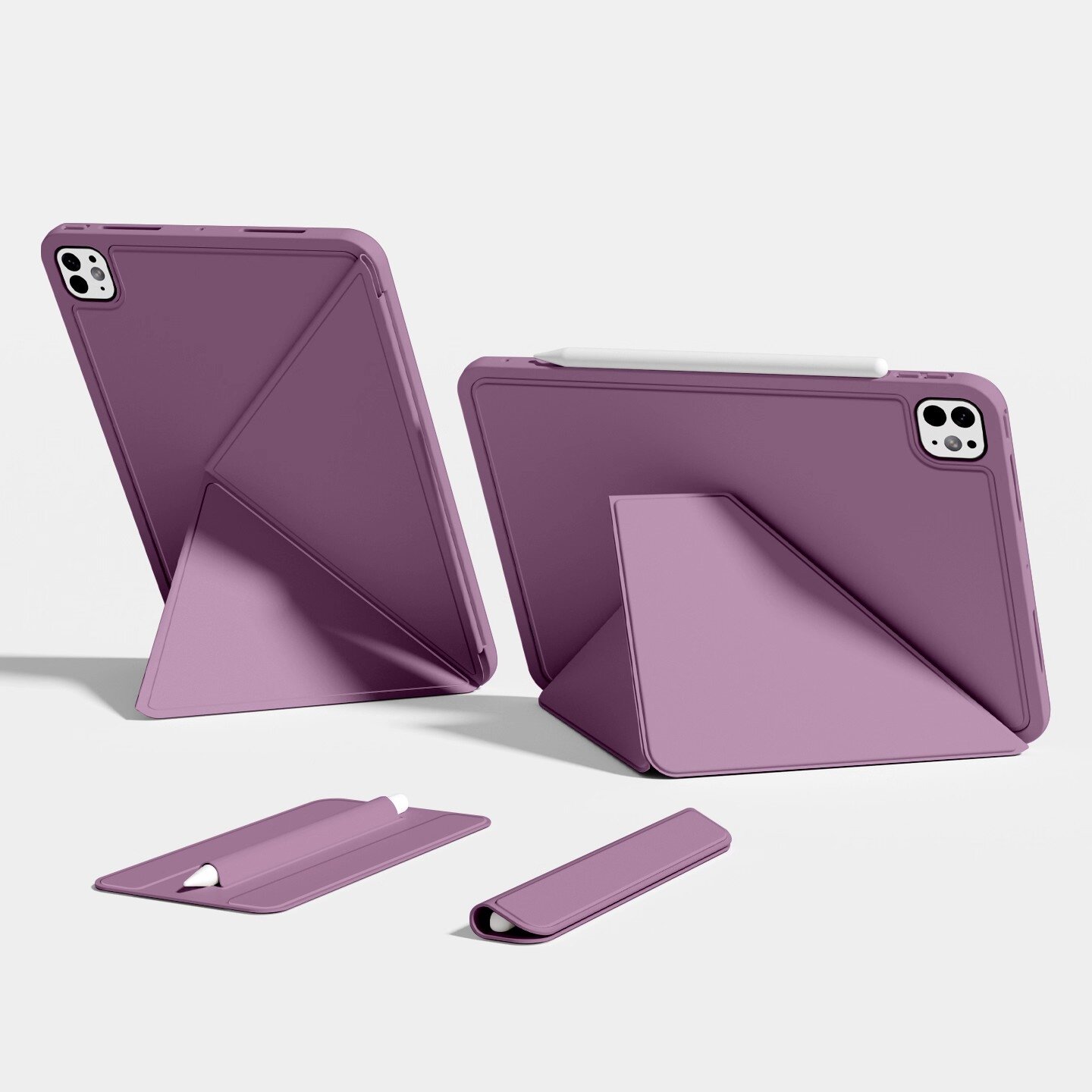 Air7保护套iPadpro双面夹air654防摔边框苹果iPad11保护壳iPad10磁吸旋转支架mini7轻薄13寸平板12.9防弯笔袋