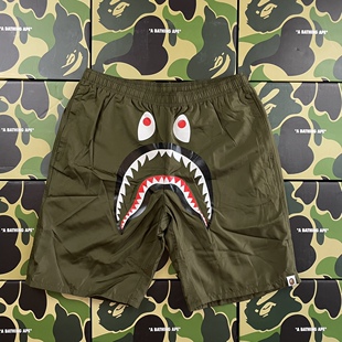 BAPE PONR 鲨鱼休闲潮流短裤沙滩裤 透气舒适材质