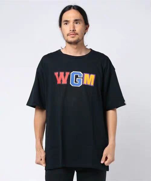 BAPE 19SS 背后糖果迷彩MILO鲨鱼 男女情侣鲨鱼短袖 WGM鲨鱼短袖