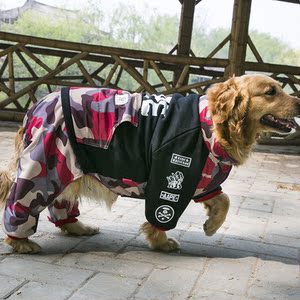 狗狗衣服中大型犬秋装拉布拉多萨摩冬天金毛大狗四脚衣巨贵秋冬装