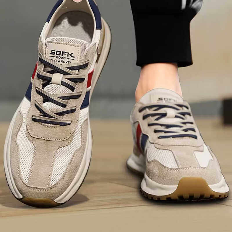 男鞋夏季透气2026新款网面薄款休闲板鞋男士运动夏款阿甘鞋子男款