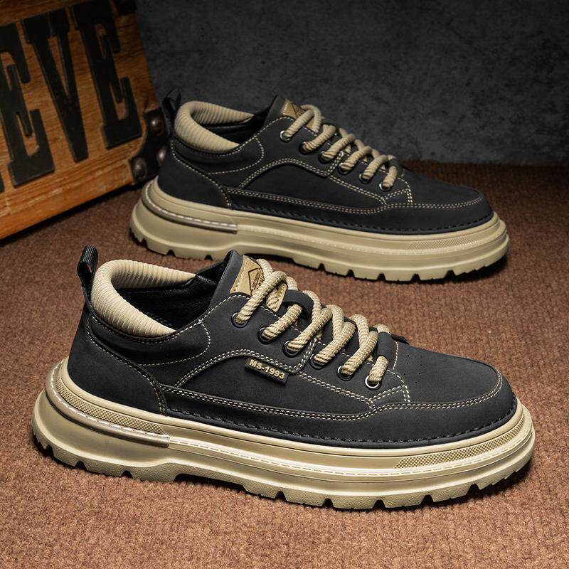 马丁靴男款2026年新款低帮英伦风休闲靴子男士工装靴男靴春季男鞋