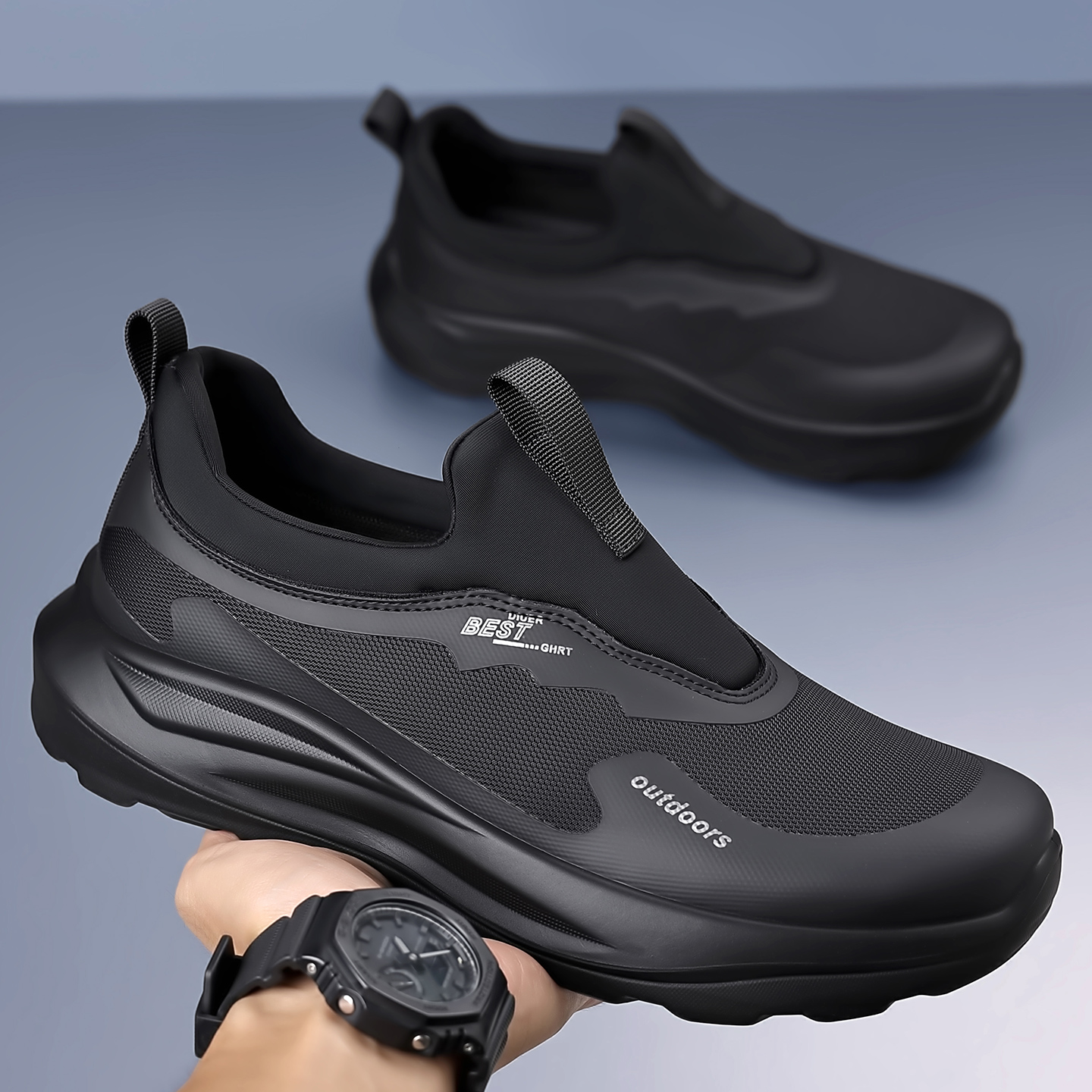 2025新款秋季防滑一脚蹬运动鞋