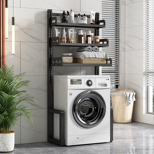 可调节洗衣机置物架马桶上方架子