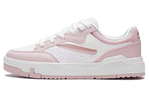 LiNing李宁 Ace 防滑耐磨 低帮 板鞋 女款 白粉 AGCS032-2