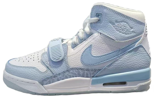 Jordan Legacy 减震耐磨 中帮 复古篮球鞋 GS 北卡蓝FV8118-141