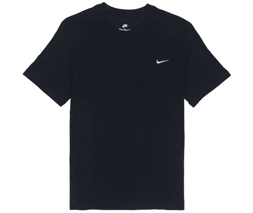 Nike Sportswear 纯色刺绣Logo微标圆领休闲短袖T恤 BV0508-010