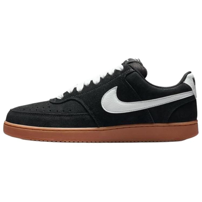 Nike Court Vision 皮革 舒适贴合 透气 低帮款 黑白 IO7727-001