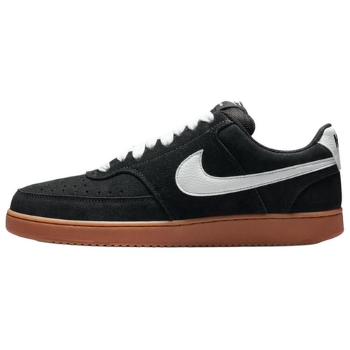 Nike Court Vision 皮革 舒适贴合 透气 低帮款 黑白 IO7727-001