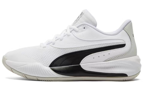 PUMA Triple 减震防滑 低帮 实战篮球鞋 男女同款 白黑 195217-06