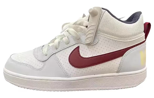 Nike Court Borough Mid 防滑耐磨 高帮 板鞋 GS 白红 FV8122-161