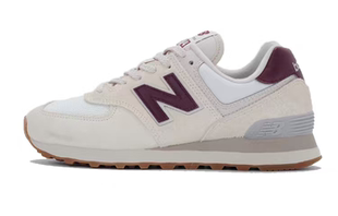 New Balance 574低帮休闲跑步鞋 女款 米白色WL574RCF