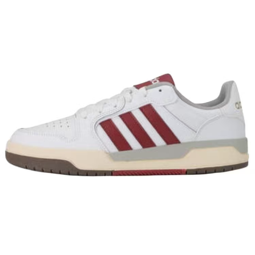 adidas 休闲百搭 防滑耐磨 低帮 板鞋 男女同款 白红FW3462