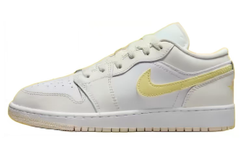 Jordan Air Jordan 1 减震防滑耐复古篮球鞋 GS 白黄 FV8486-181