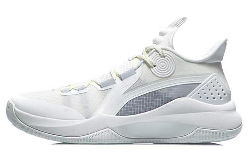 LiNing李宁 Combat Low 耐磨支撑 低帮 篮球鞋 米白灰 ABPR027-2