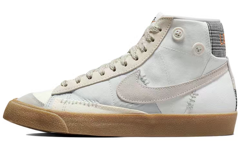 Nike Blazer Mid 复古休闲板鞋 女款 灰白 巫毒娃娃DR0977-119