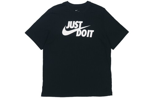 Nike Just Do It 圆领套头短袖T恤 男款 黑色 送男生 AR5007-011