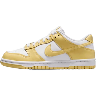 NikeDunk 时尚舒适GS 低帮 儿童板鞋 黄色 男女同款 FB9109-126