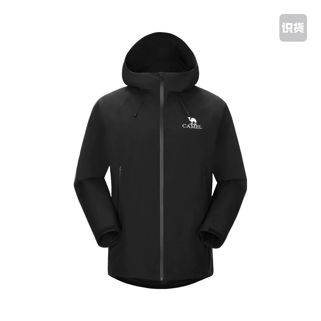 Camel/骆驼 连帽双拉链冲锋衣  A34BA6B001v  key仓