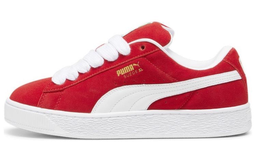 PUMA Suede 舒适百搭 防滑耐低帮 板鞋 男女同款 红白 395205-03