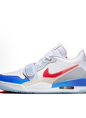 汤圆体育  篮球鞋白蓝红低帮复古篮球鞋FN8902-161  柠檬仓