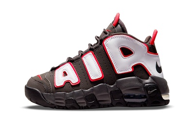 Nike Air More Uptempo 皮蓬 复古篮球鞋 棕白红 大AIRDH9723-200