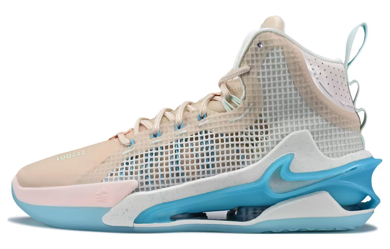 Nike Air Zoom G.T. 高帮 篮球鞋 男女同款 粉蓝色 DC9039-200