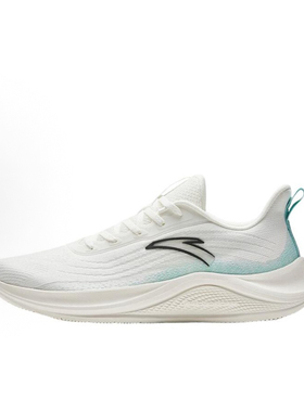 安踏C Dare 1轻便舒适低帮跑步鞋男款白橙色光 NiNi家