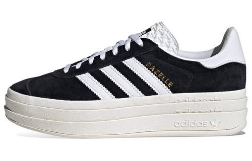 adidas originals 耐磨防滑增高 低帮 板鞋 女款 黑白 HQ6912